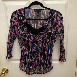INC International Concepts Multicolor Blouse with Elegant Design